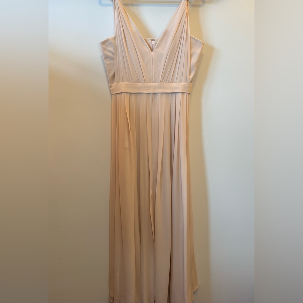 L’Agence Pleated Silk Chiffon Dress - Picture 2 of 10